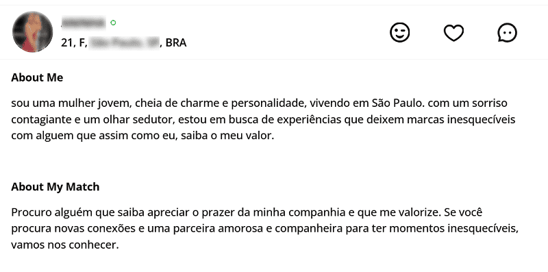 descrição do sugar baby